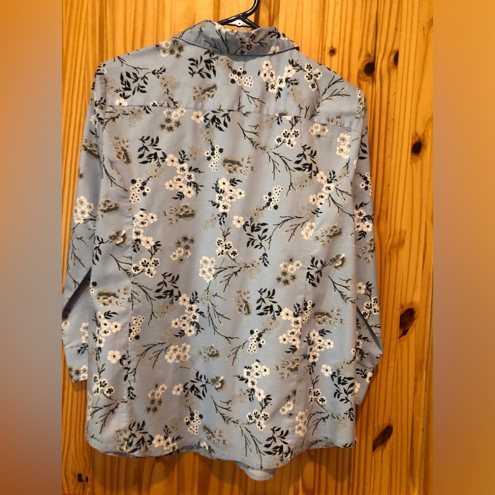 3/$10. Basic Editions L/S Blouse - Picture 2 of 7